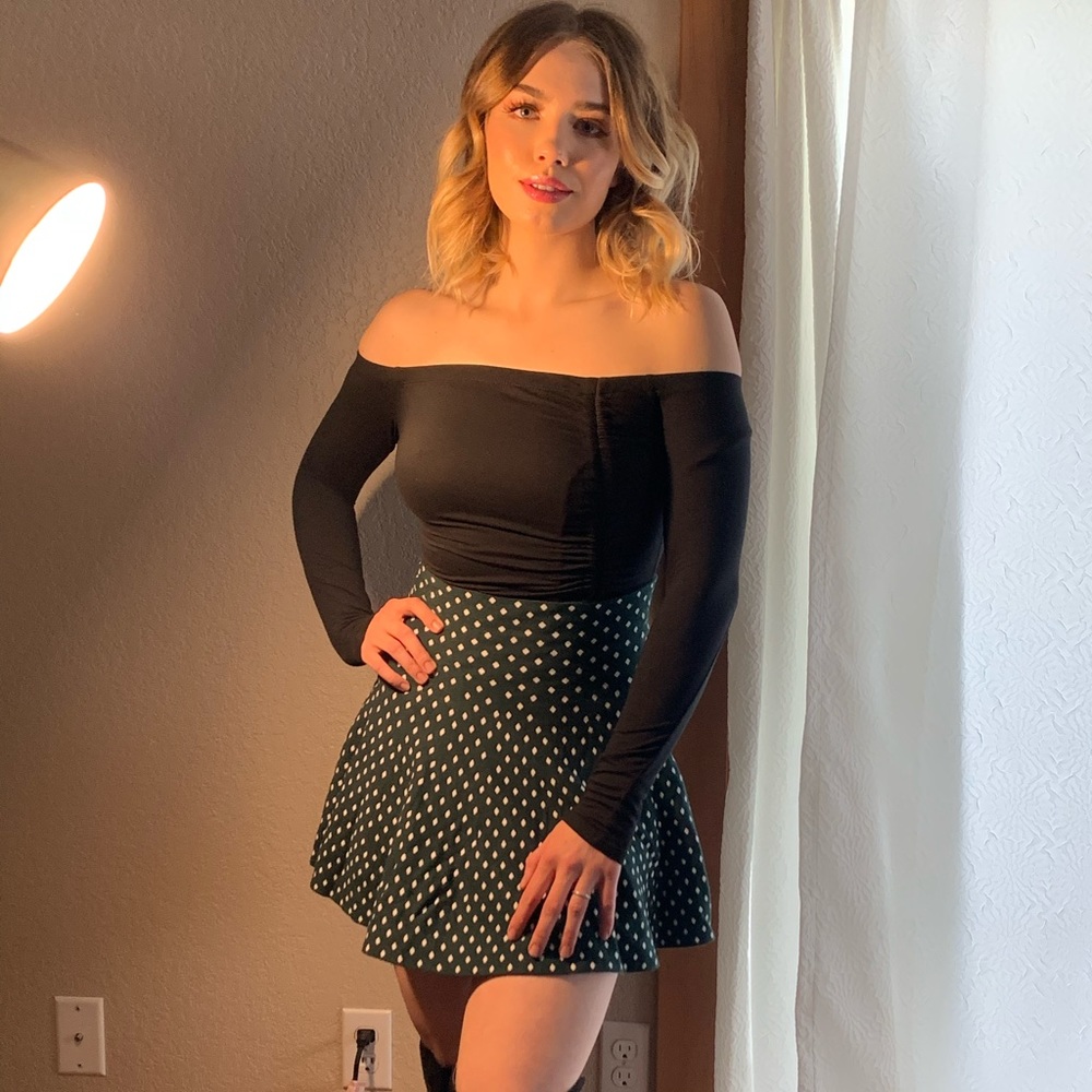 Sassy polka dot skirt